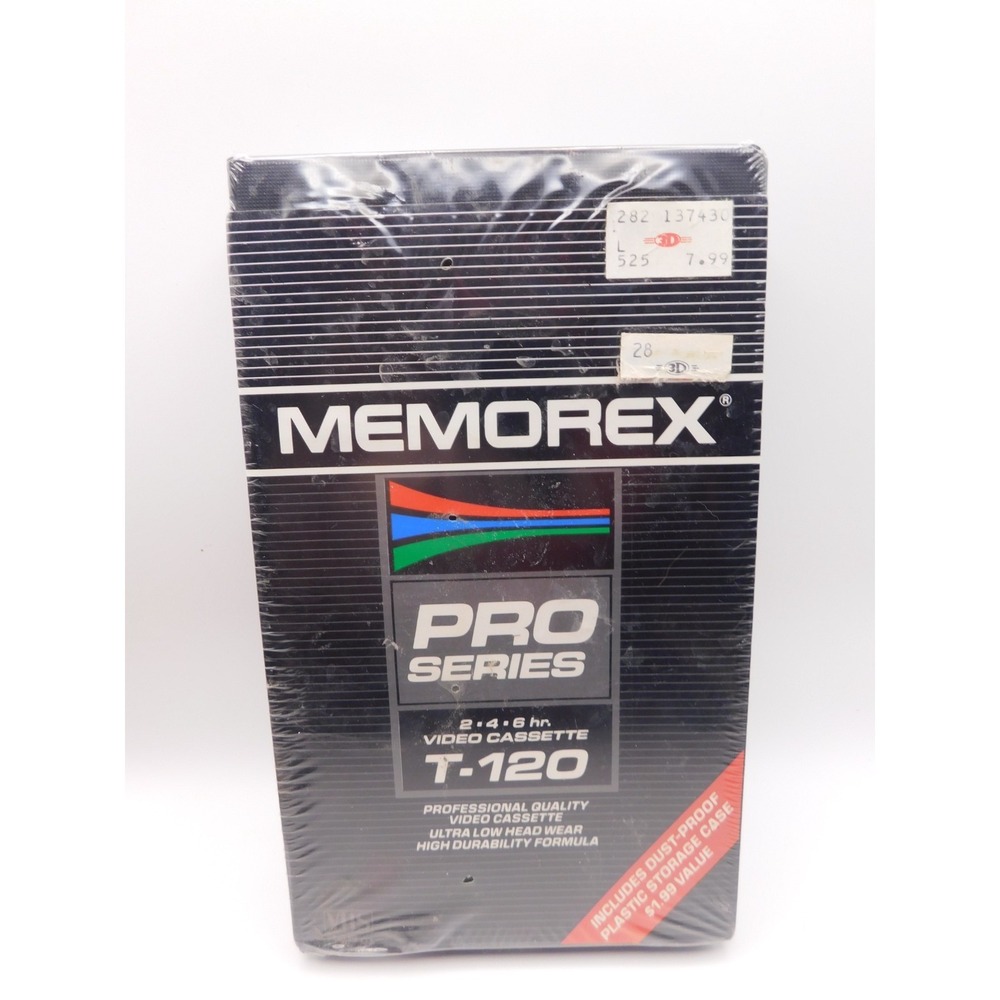 Vintage Memorex Pro Series T120 Video Cassette New Sealed